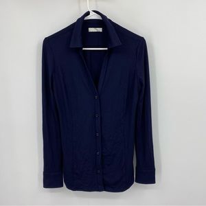 Anatomie Navy Button Down Shirt